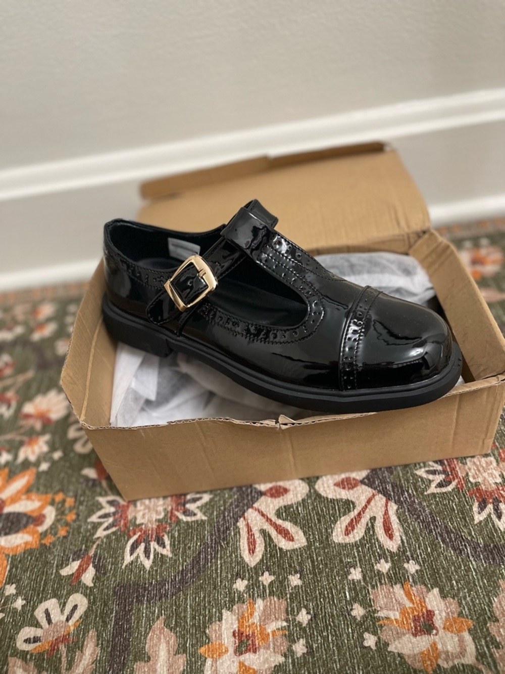 NWT Mary Jane Shoes Womens Flat Shoes Round Toe Memory Foam Casual Dress Shoes - Picture 6 of 10